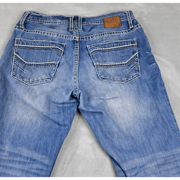 BKE Buckle Derek Men's Jeans 32R (31x30 Meas) Blue Denim - Picture 7 of 11